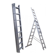 Лестница алюминиевая трехсекционная Stairs AL307